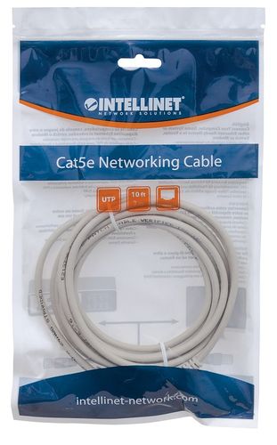 PATCH CORD INTELLINET CAT5E UTP 15M SZARY 100% MIEDŹ 319973 na Arena.pl