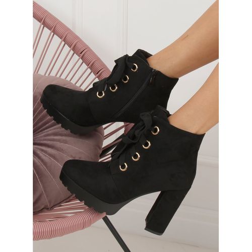 Botki na platformie czarne L8126 Black r.35 na Arena.pl
