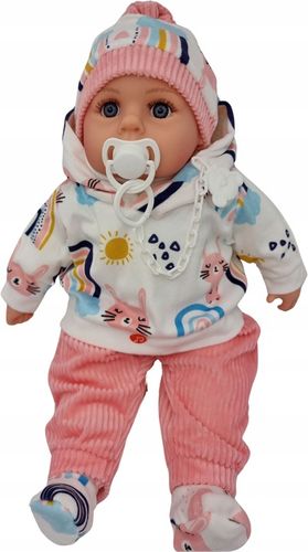 LALKA BOBAS MÓWI I ŚPIEWA POLSKI 45CM+SMOCZEK_38 na Arena.pl