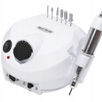 FREZARKA DO PAZNOKCI MANICURE PEDICURE ŻEL HYBRYDA 65W MOCNA+FREZY ZESTAW