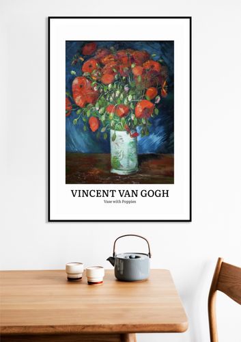Plakat 60x80cm Design Vase with Poppies, Van Gogh Vintage do Salonu na Arena.pl