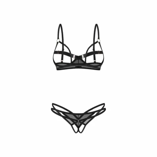 obsessive euridia komplet 2-częściowy z geometrycznymi paskami czarny m/l na Arena.pl