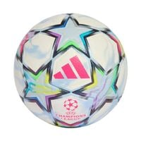 Piłka nożna adidas UCL Pro 26/27 League Stage biało-błękitna / kolorowa KE9757 r. — Rozmiar: 5