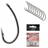 Zestaw Haczyków Haczyki FEEDER z oczkiem nr 6