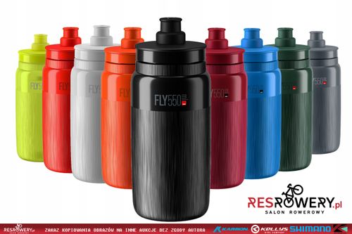 BIDON ROWEROWY ELITE FLY TEX 550ml black/grey na Arena.pl