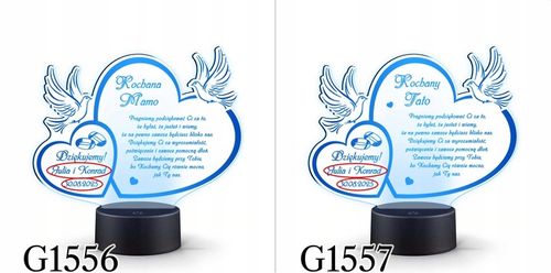 PODZIĘKOWANIA DLA RODZICÓW Świadków PREZENT na ŚLUB WESELE z TWOIM GRAWERem na Arena.pl