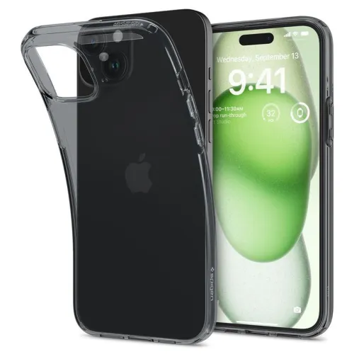 etui spigen crystal flex na iphone 15 plus - szaro-przezroczyste na Arena.pl