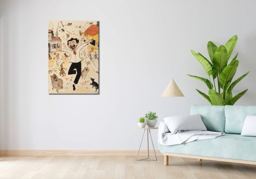 Obraz 60x90cm Chaos w Miasteczku na Arena.pl