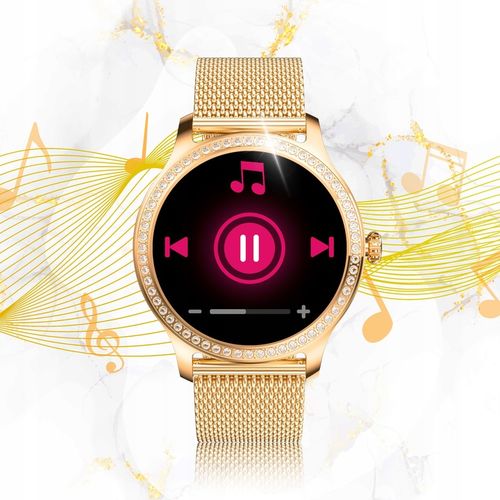 SMARTWATCH ZEGAREK DAMSKI MENU POLSKIE ROZMOWY SPORT SMART WATCH PULS PL na Arena.pl
