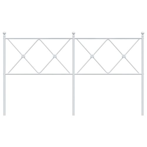 Metalowe wezgłowie, białe, 150 cm na Arena.pl