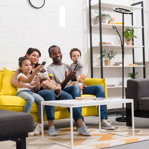 LED Lampa Stojąca Podłogowa Do Salonu 20W+7WPółokrągły kształt 175CM na Arena.pl