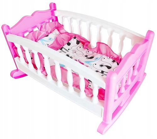 DUŻA KOŁYSKA DLA LALKI LALEK ŁÓŻECZKO + POŚCIEL PL na Arena.pl