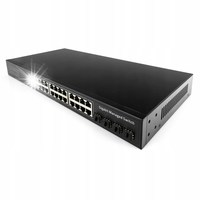 Cudy GS2024S2 SWITCH zarządzalny 24-port SFP światłowód GIGABIT szafa RACK