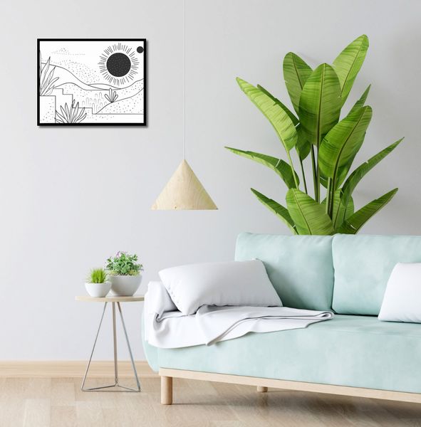 Plakat 50x40cm Linearny Pejzaż zdjęcie 4