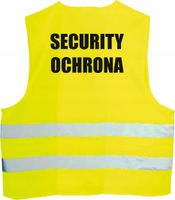 KAMIZELKA ODBLASKOWA z nadrukiem SECURITY OCHRONA