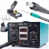 STACJA LUTOWNICZA 2W1 HOT-AIR T12 YIHUA 706 II MOC