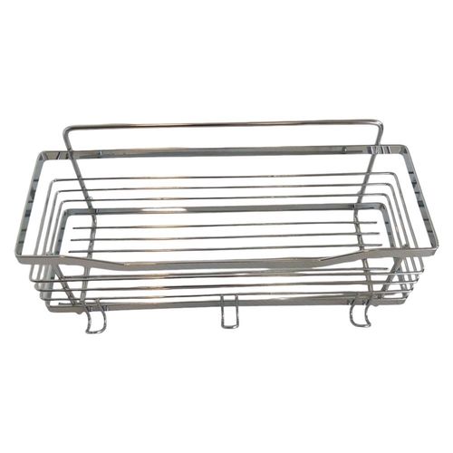 Półka prysznicowa wisząca samoprzylepna srebrna na Arena.pl