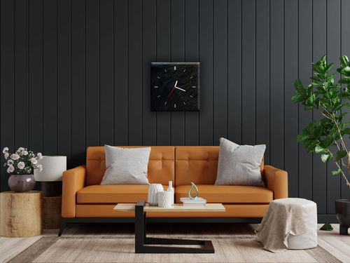 ZEGAR SZKLANY KWADRATOWY - Futro na Arena.pl