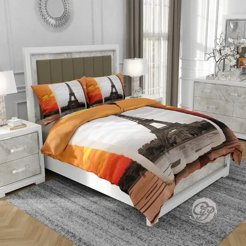 Pościel bawełna satyna 3D 200x220cm WIEŻA EIFFLA 67 na Arena.pl