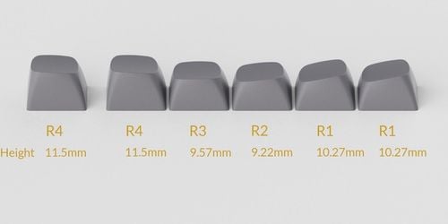 KEYCHRON Keycaps Double Shot PBT o profilu OSA Ciemnoszary Full Set na Arena.pl