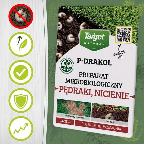 P-DRAKOL REGENERACJA USZKODZEŃ TRAWNIKA PRZEZ PĘDRAKI NICIENIE 50G TARGET na Arena.pl