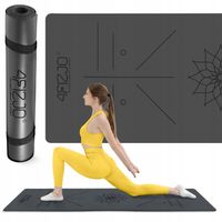 MATA DO JOGI KAUCZUKOWA ANTYPOŚLIZGOWA SKŁADANA JOGA KAUCZUK EKOLOGICZNA