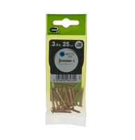 Wkręty 3,5x25mm 20 szt. PZ2/PZ stal mosiądzowana fra