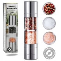 MŁYNEK RĘCZNY DO SOLI i PIEPRZU STALOW MŁYNEK KARL HAUSMANN