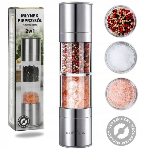 MŁYNEK RĘCZNY DO SOLI i PIEPRZU STALOW MŁYNEK KARL HAUSMANN na Arena.pl