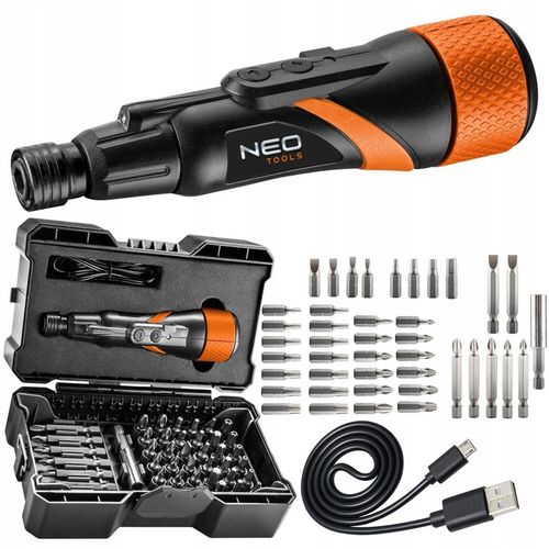 NEO WKRĘTAK ŚRUBOKRĘT AKUMULATOROWY MICRO-USB 3,6V + BITY TORX WKRĘTARKA na Arena.pl