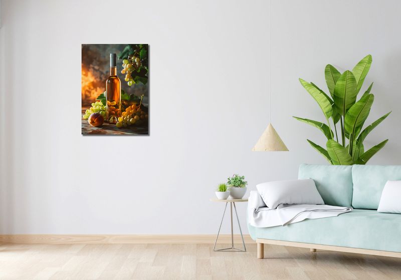Obraz 50x70cm Bursztynowe Wino zdjęcie 2