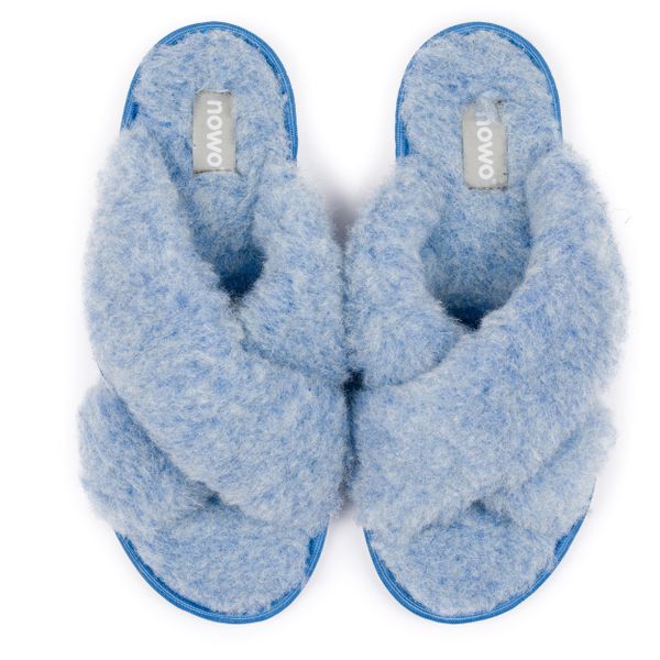 Kapcie Pantofle Damskie Miękkie WEŁNA NATURALNA Eleganckie Klapki 37 zdjęcie 2