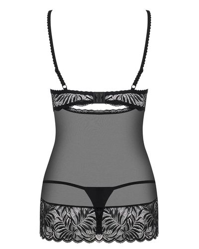 Contica babydoll i stringi czarne Obsessive S/M na Arena.pl