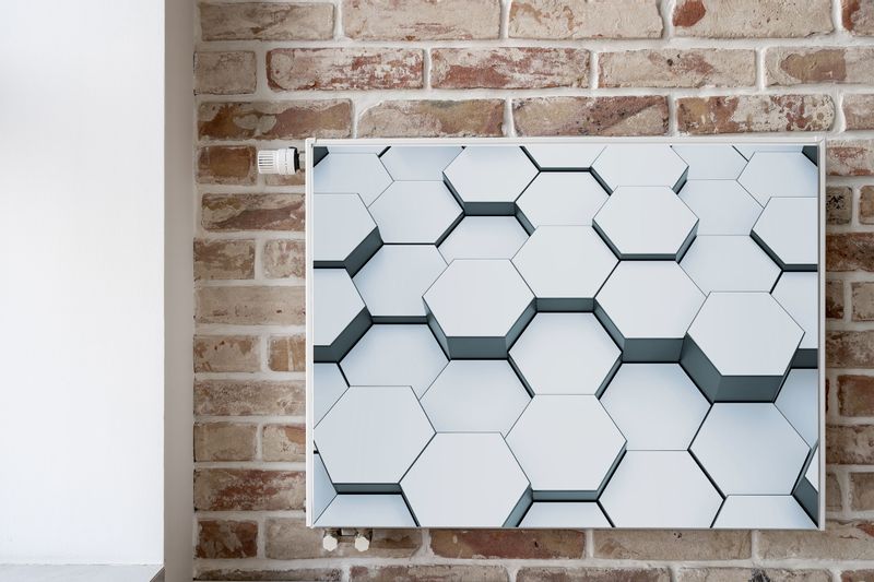 Osłona MAGNETYCZNA Kaloryfera Mozaika Heksagony Efekt 3D 120cm x 60cm zdjęcie 6