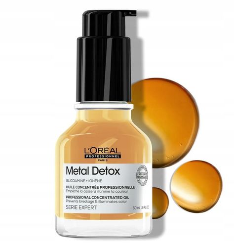 Loreal METAL DETOX Oil Serum Olejek odżywczy wygładzający z glikoaminą 50ml na Arena.pl