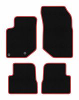 Dywaniki welurowe CARLUX-RED do DS 3 Crossback 2018- czarne/czerwone