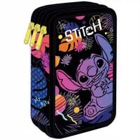Piórnik 3-komorowy Disney Black Stitch Jumper 3 z wyposażeniem