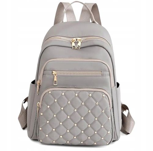 Szary Plecak Damski Elegancki | Pojemny 2w1 | Praca Szkoła na Arena.pl