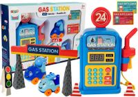 ND24_7210 Stacja Benzynowa z Autkami, Światłami, Dźwiękiem  1818912650850