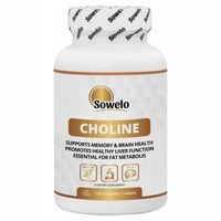 Cholina 500 mg 120 Tab – Pamięć, Mózg, Układ Nerwowy – Choline – Sowelo
