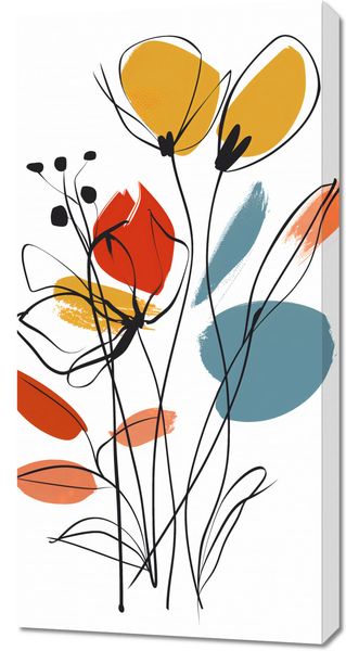 Obraz 50x100cm Ogród przy Lecie zdjęcie 1