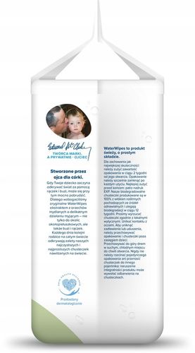 Chusteczki nawilżane 99,9% wody WaterWipes 4x60 dla dzieci biodegradowalne na Arena.pl