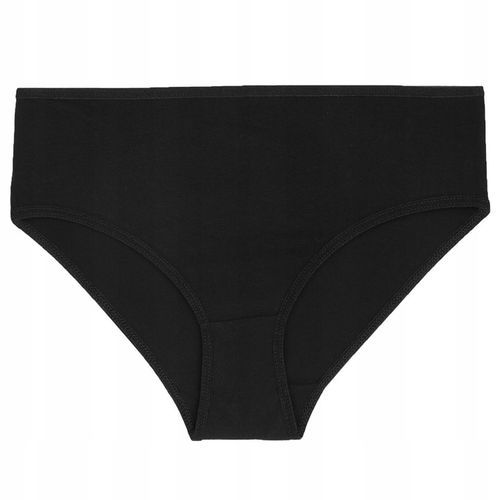 3x Majtki Bawełniane Figi Damskie Gładkie Klasyczne Czarne Proste MORAJ L na Arena.pl