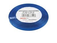WSTĄŻKA SATYNOWA 6MM X 32M WS6-40 BREWIS KOBALTOWY