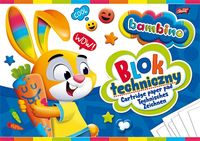 blok techniczny a4/10k biały bambino a'10 1550