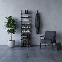 Szafka na buty MORE&DECO 45 x 174 x 35 cm czarny