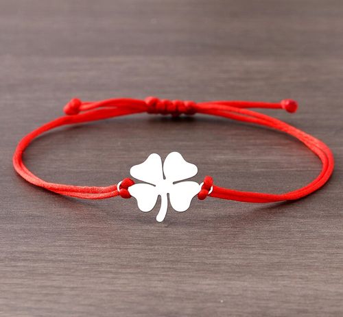 Srebrna Bransoletka Stal Chirurgiczna Rzemyk Posrebrzana 18K na Arena.pl