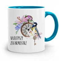 Kubek Błękitny Dla Zegarmistrza Najlepszy Prezent Z Nadrukiem Ze Zdjęciem