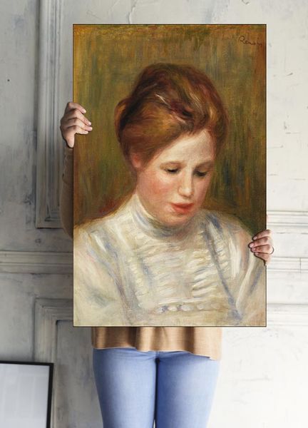 Head, Pierre-Auguste Renoir - plakat 30x40 cm zdjęcie 3