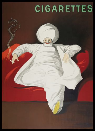 Plakat 50x70cm  Cigarettes, Cappiello Vintage do Salonu na Arena.pl